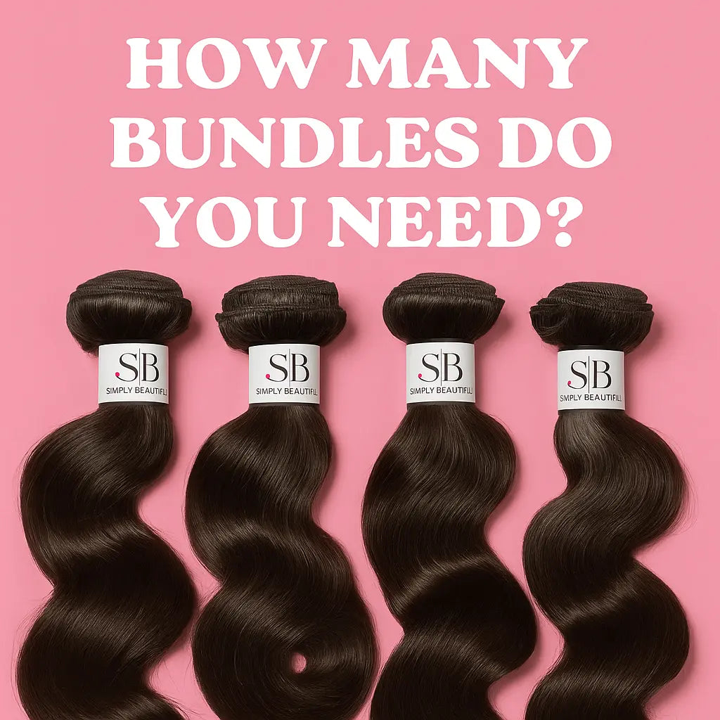 image shows the words how many bundles do you need and 4 bundles with SB Boutique label on it.
