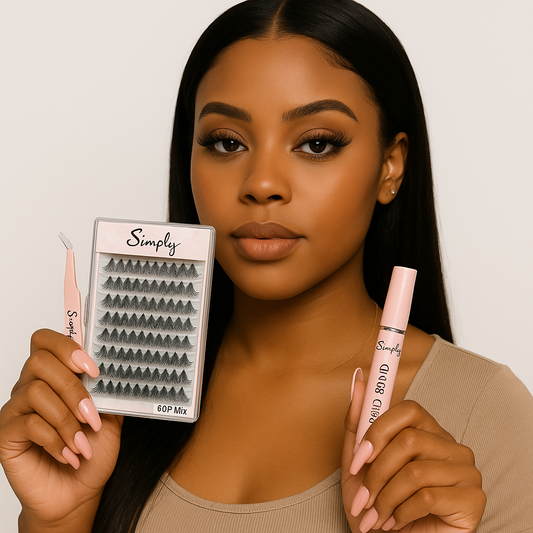 Girl Holding DIY Lash Extensions Kit