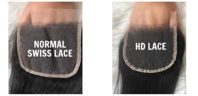 hd lace vs regular lace comparison close-up showing thickness and blending difference