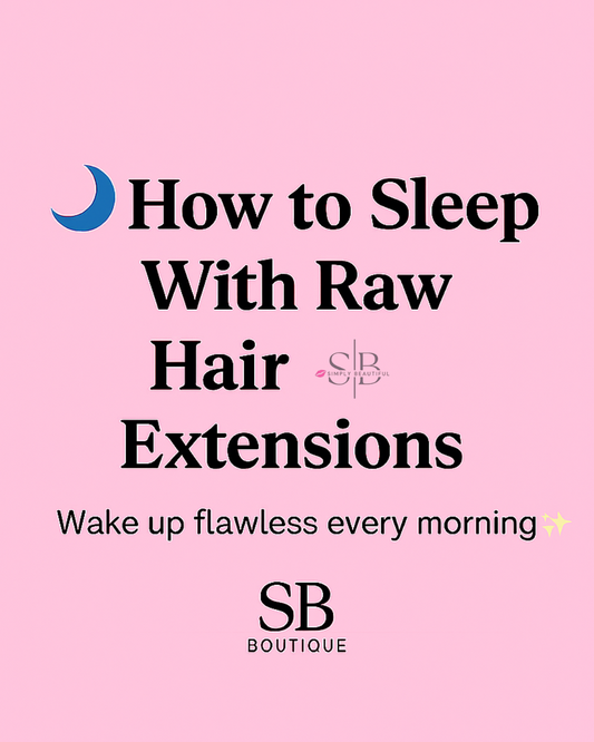 Picture saying how to sleep with raw extensions