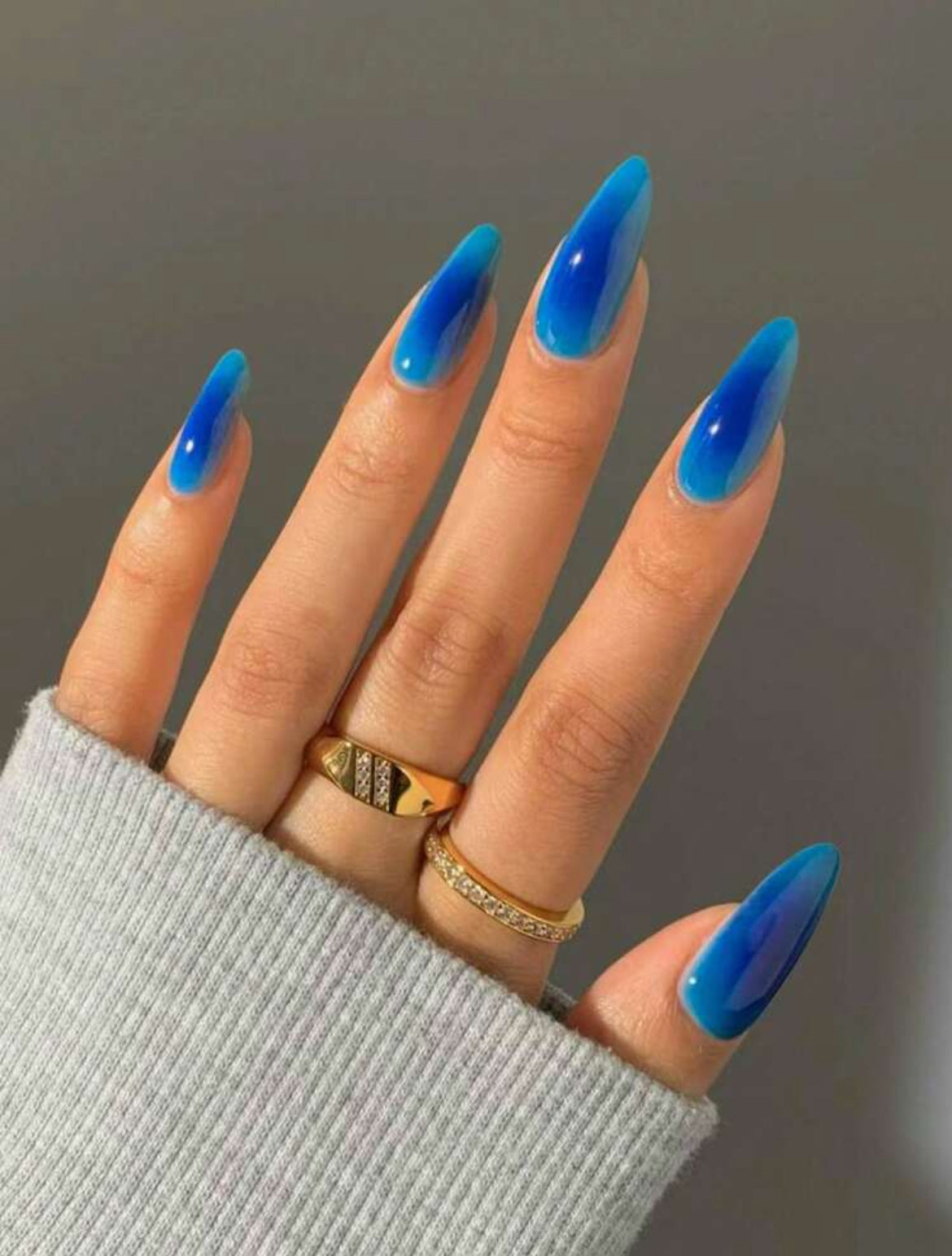 Marble Press On Nails