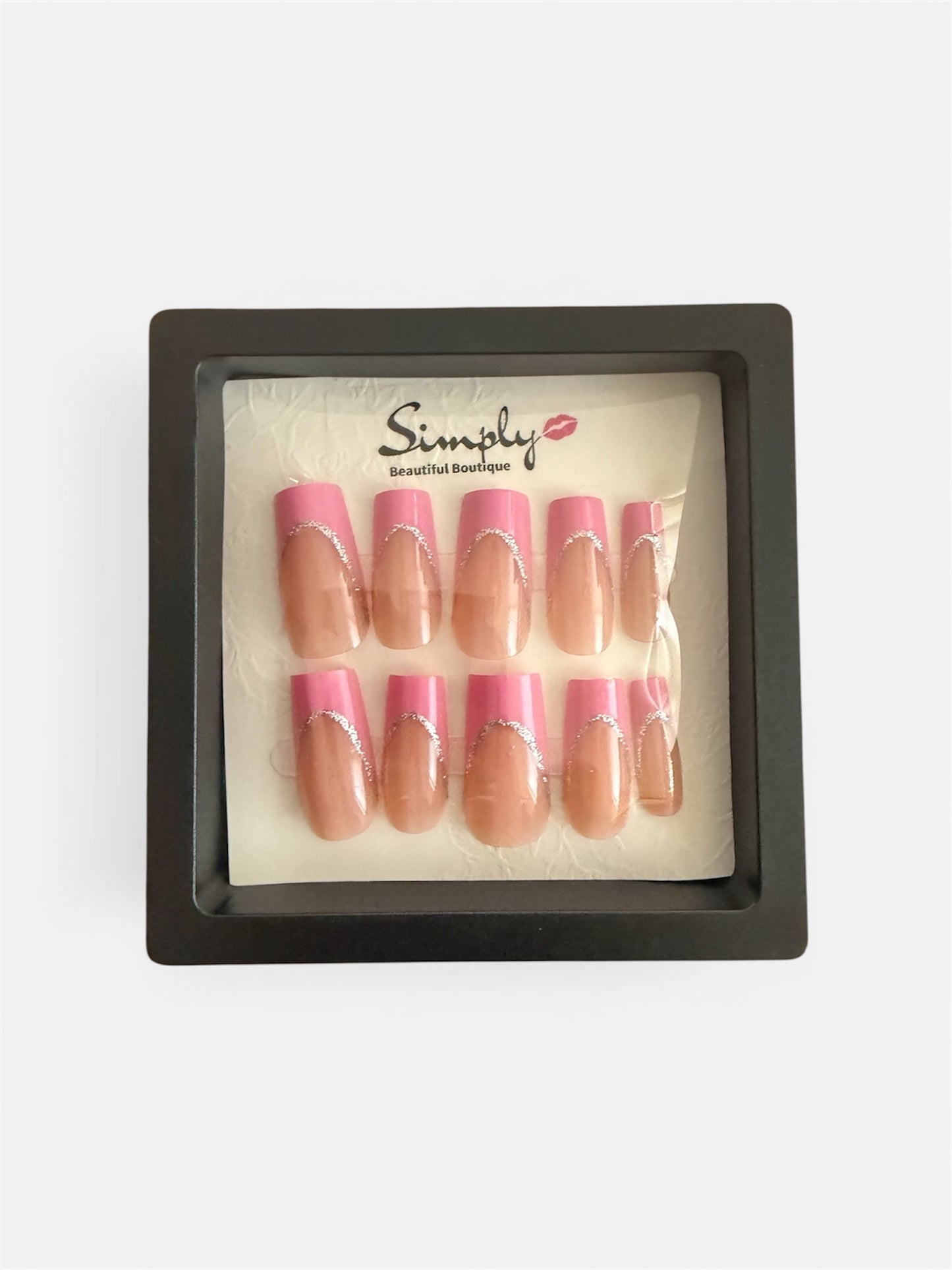 Pink Tip Press-On Nails – Salon-Quality Nail Extensions SB Boutique