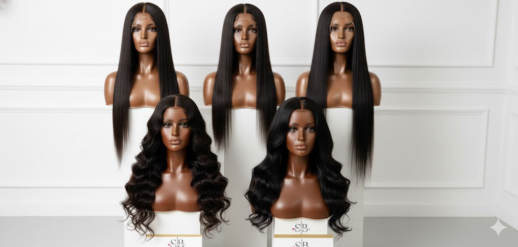HD Lace wig collection of body wave and straight wigs 