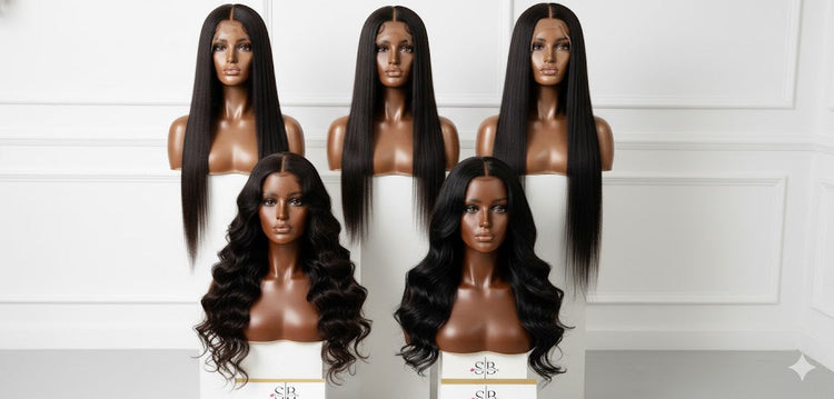 HD Lace wig collection of body wave and straight wigs 