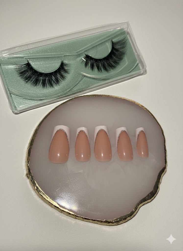 Luxury Press-On Nails & Glam False Eyelashes Gift Bundle SB Boutique