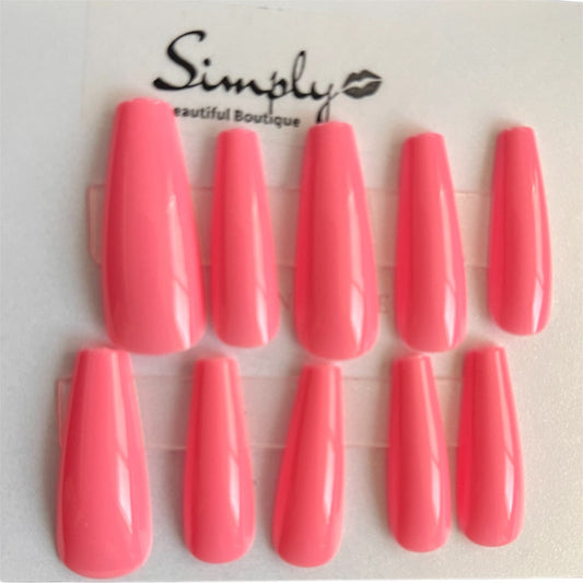 Barbie Pink Press On Nails