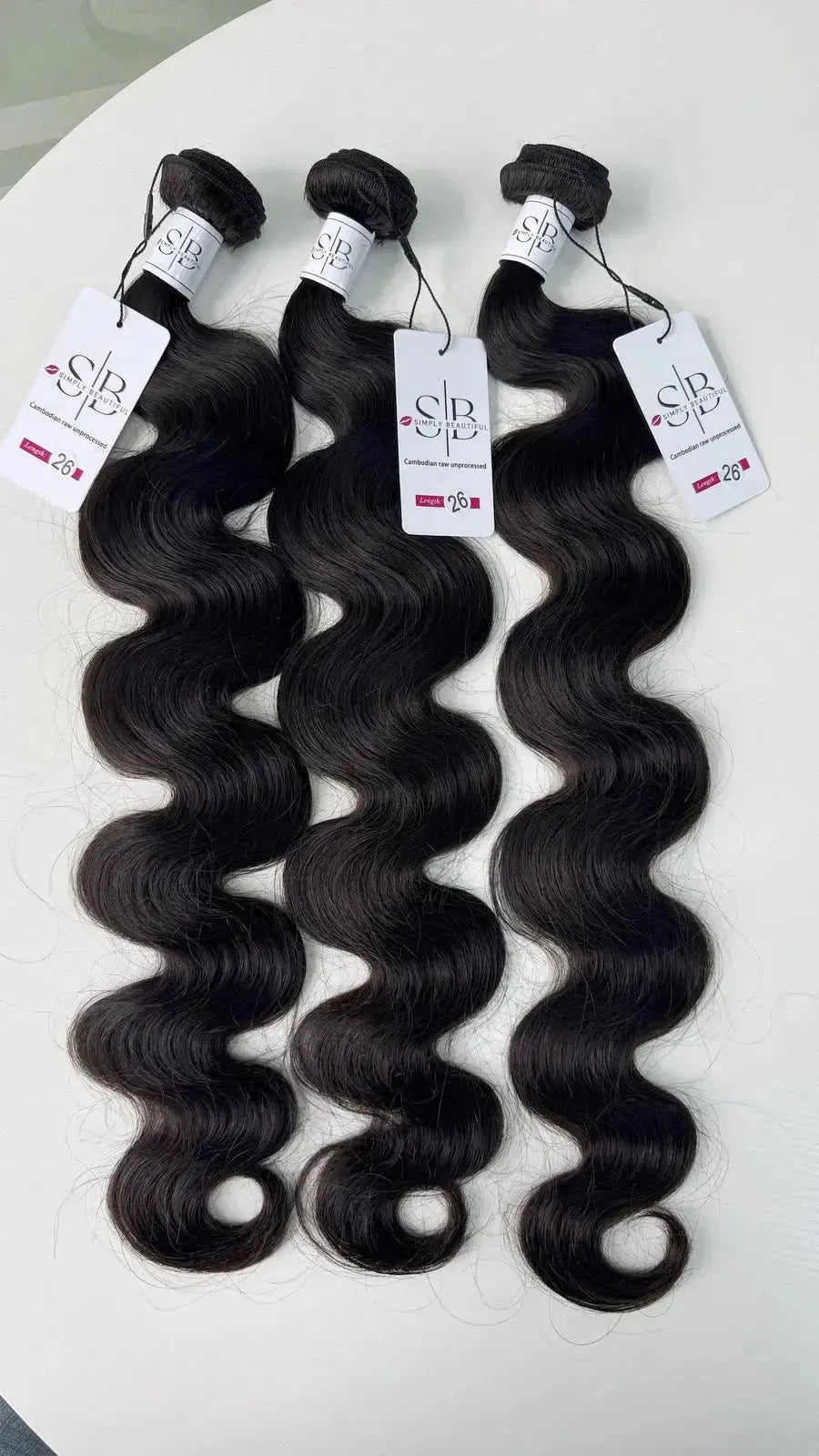 Raw Cambodian Hair Bundles Body Wave