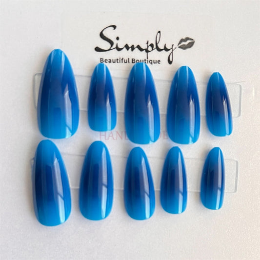 Marble Press on nails