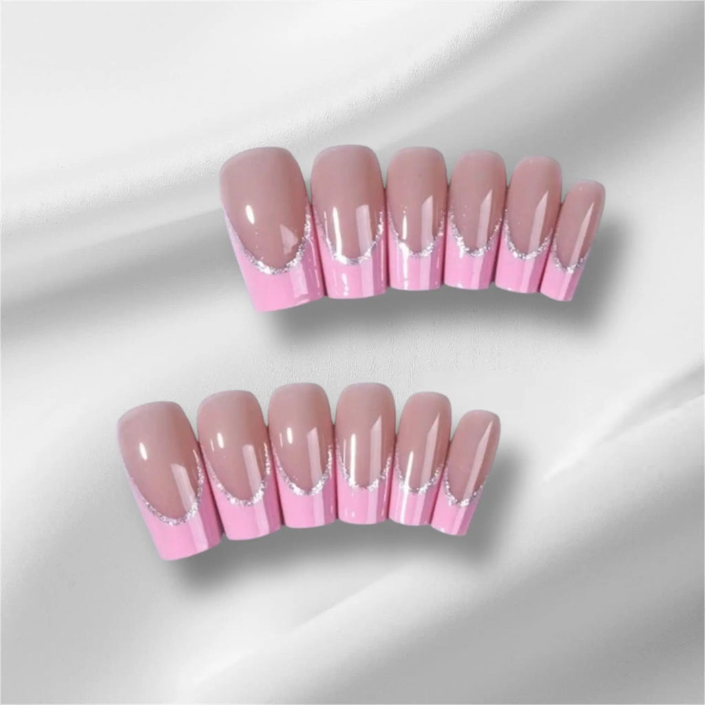 Pink Tip Press on nails SB Boutique