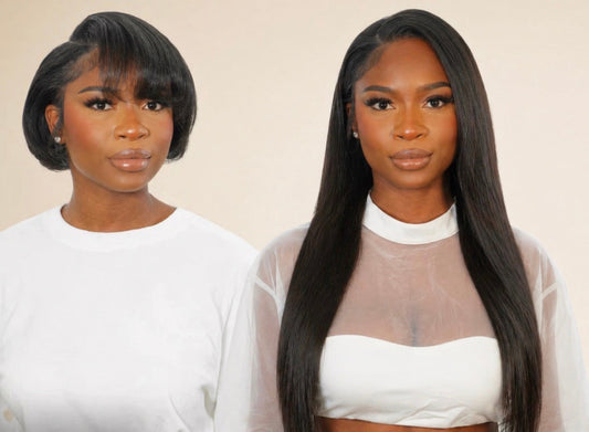 100% raw human hair clip-in extensions adding seamless volume and length
